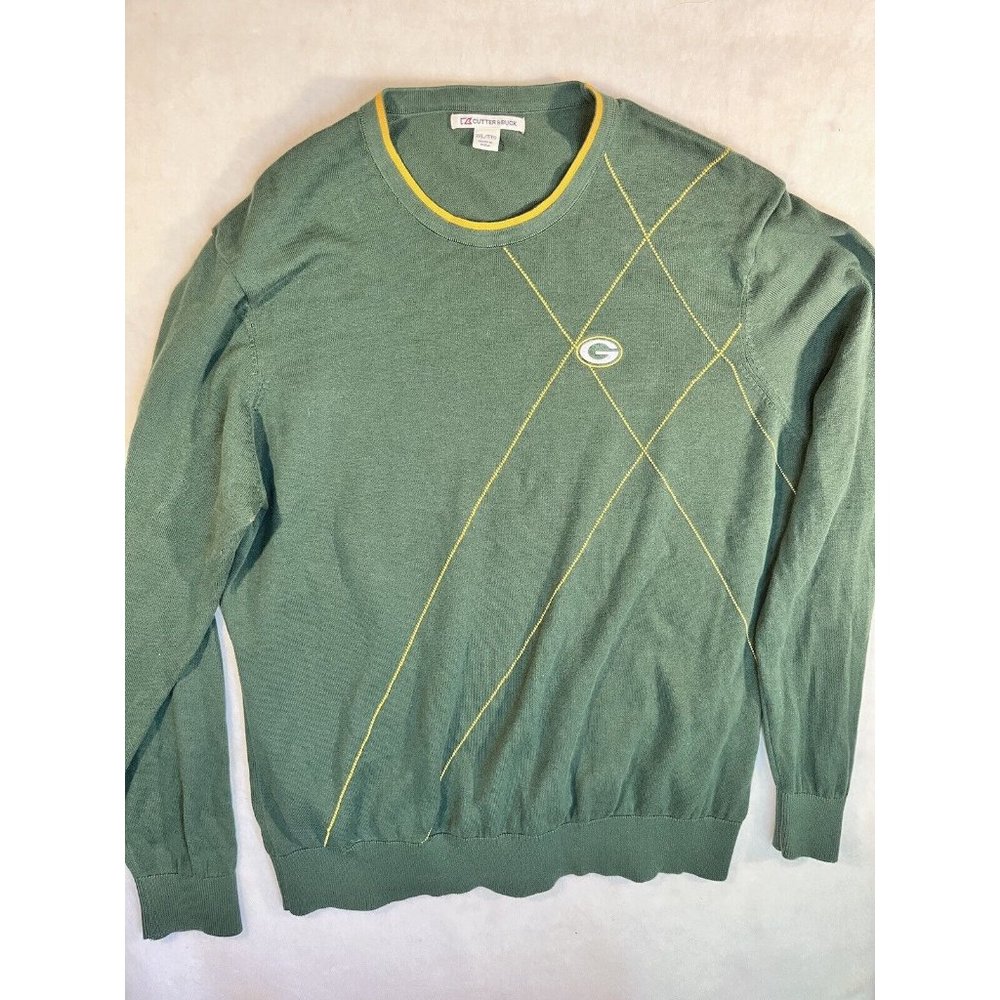 Cutter and Buck Green Bay Packers Sweater Mens 2XL